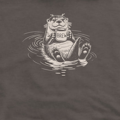 The Hoptimist Otter Crewneck Sweatshirt Adventure and Outdoors Themed Sweatshirt