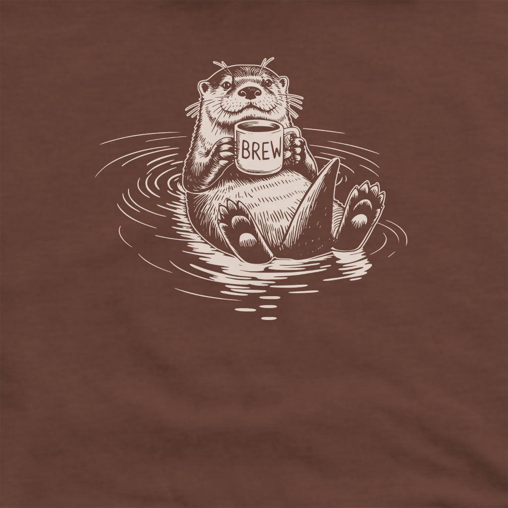 The Hoptimist Otter Crewneck Sweatshirt Adventure and Outdoors Themed Sweatshirt