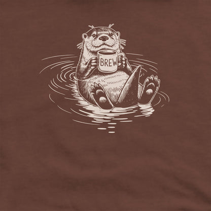 The Hoptimist Otter Crewneck Sweatshirt Adventure and Outdoors Themed Sweatshirt