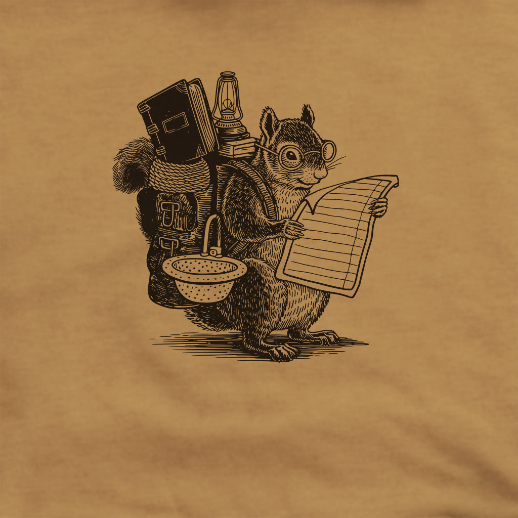 The Packademic Squirrel Hoodie Adventure and Outdoors Themed Hoodie