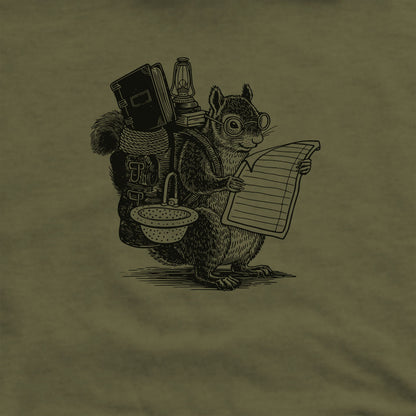 The Packademic Squirrel Hoodie Adventure and Outdoors Themed Hoodie