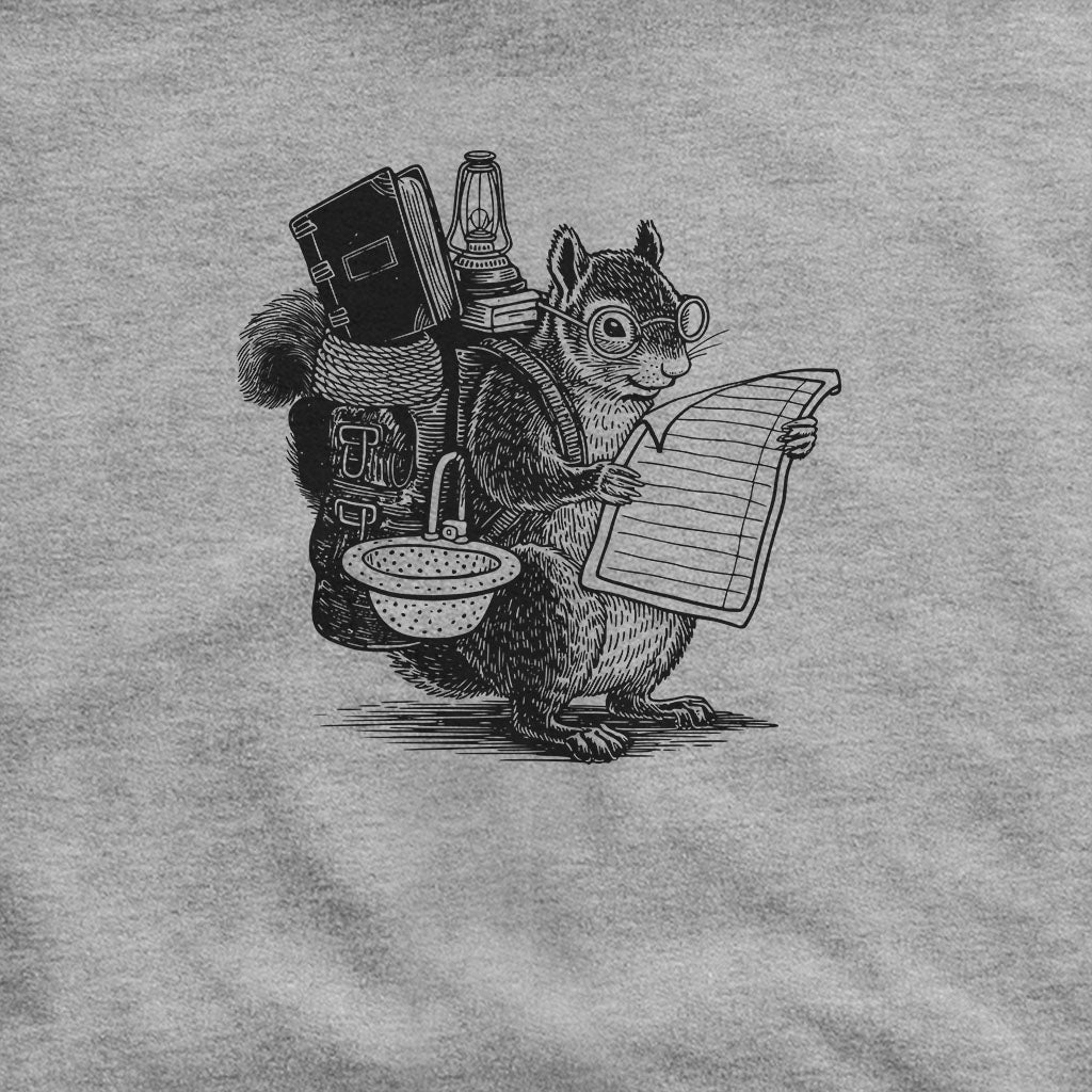 The Packademic Squirrel Hoodie Adventure and Outdoors Themed Hoodie