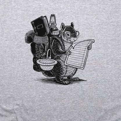 The Packademic Squirrel Crewneck Sweatshirt Adventure and Outdoors Themed Sweatshirt