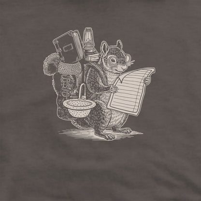 The Packademic Squirrel Hoodie Adventure and Outdoors Themed Hoodie