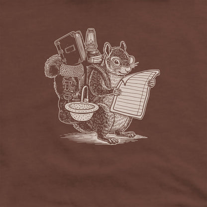 The Packademic Squirrel Hoodie Adventure and Outdoors Themed Hoodie
