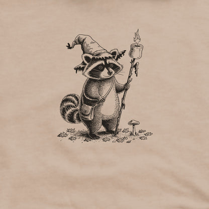 The S'morecerer Racoon Hoodie Adventure and Outdoors Themed Hoodie