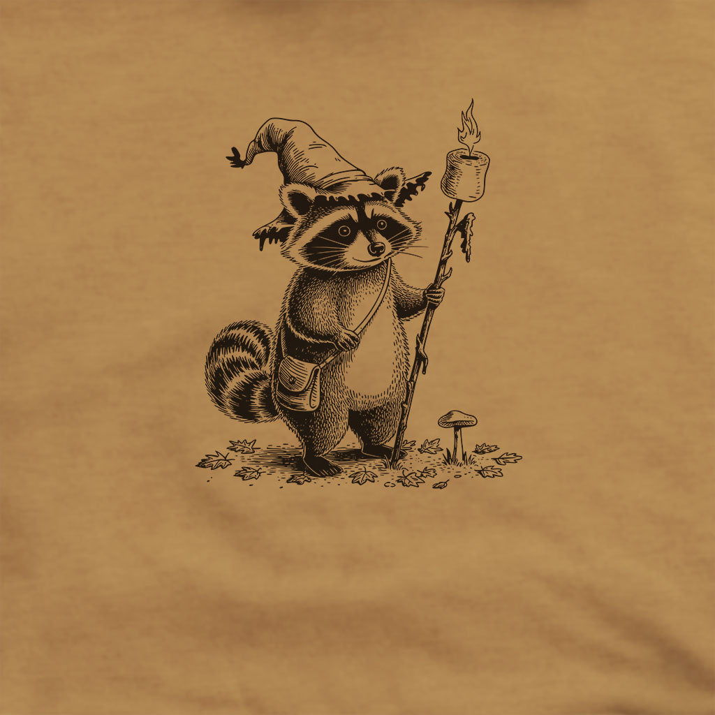 The S'morecerer Racoon Hoodie Adventure and Outdoors Themed Hoodie