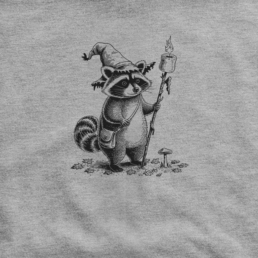 The S'morecerer Racoon Hoodie Adventure and Outdoors Themed Hoodie