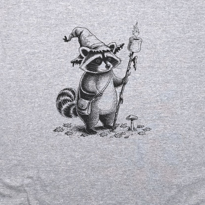 The S'morecerer Racoon T-Shirt Adventure and Outdoors Themed T-Shirt
