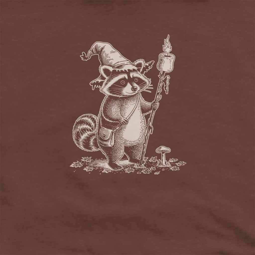 The S'morecerer Racoon Hoodie Adventure and Outdoors Themed Hoodie