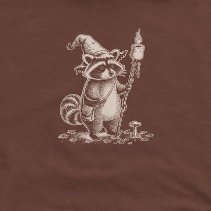 The S'morecerer Racoon Hoodie Adventure and Outdoors Themed Hoodie