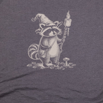 The S'morecerer Racoon T-Shirt Adventure and Outdoors Themed T-Shirt