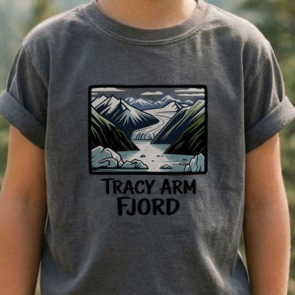 Tracy Arm Fjord Kids Cotton T-Shirt