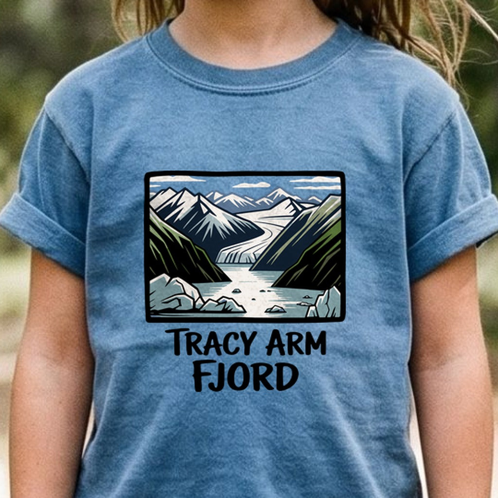 Tracy Arm Fjord Kids Cotton T-Shirt