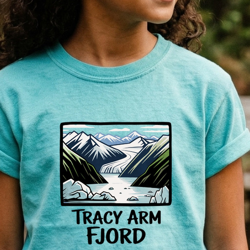 Tracy Arm Fjord Kids Cotton T-Shirt