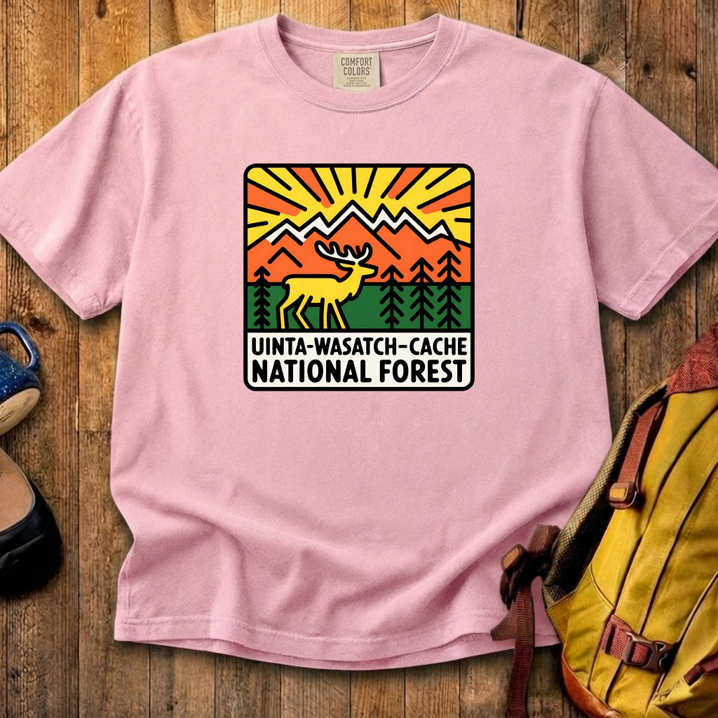 Uinta-Wasatch-Cache National Forest Cotton T-Shirt