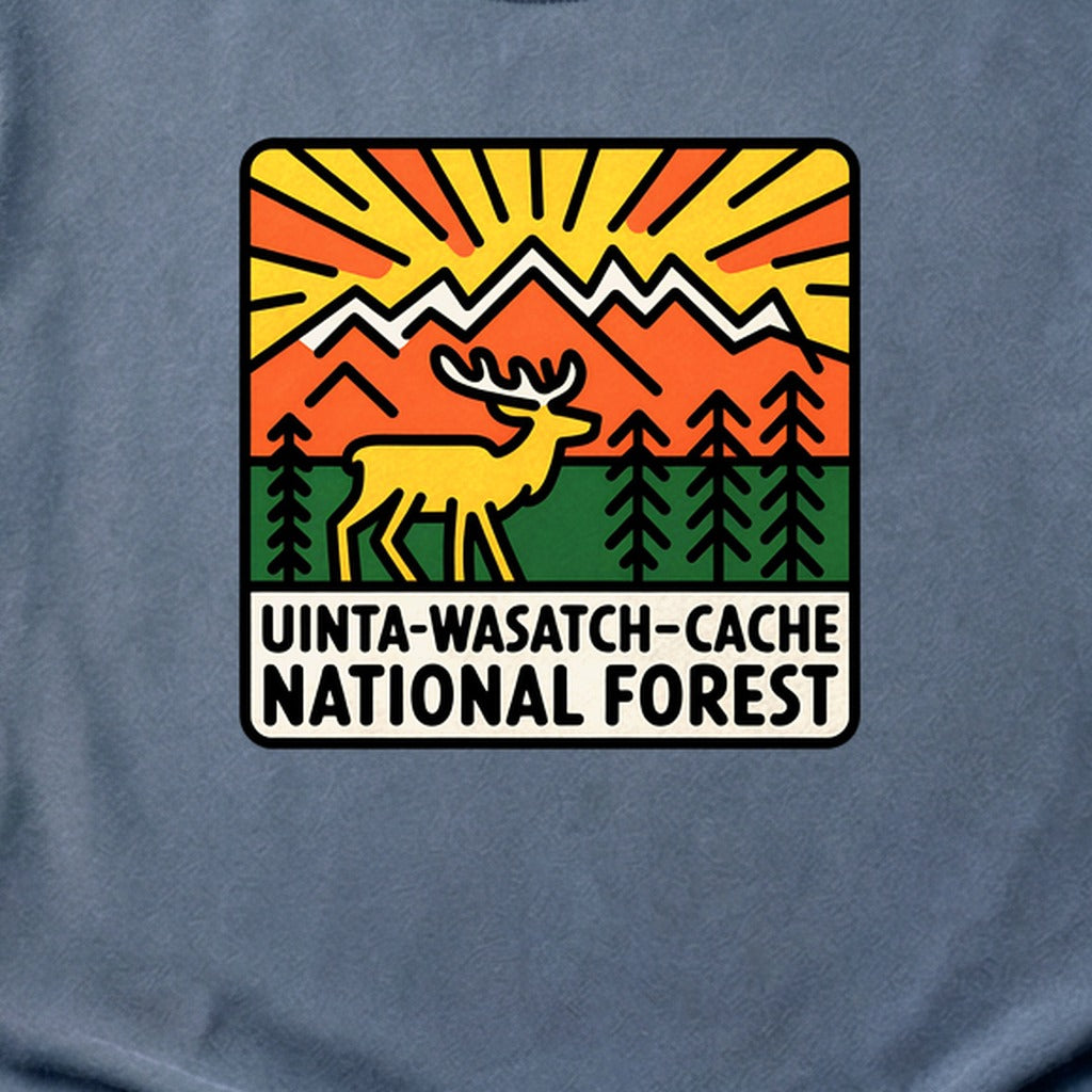 Uinta-Wasatch-Cache National Forest Cotton T-Shirt
