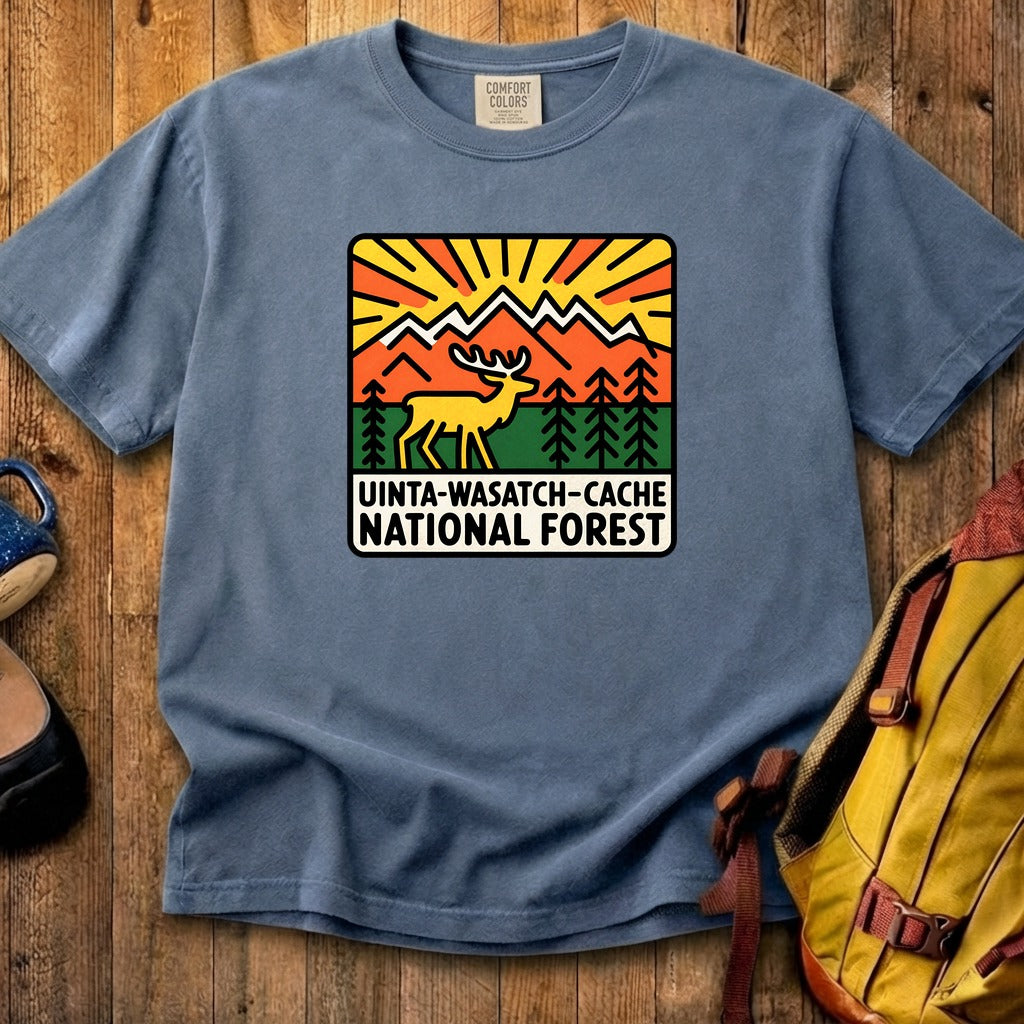 Uinta-Wasatch-Cache National Forest Cotton T-Shirt