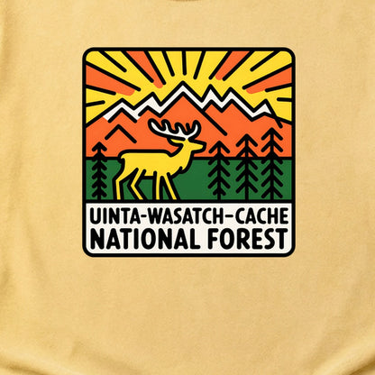 Uinta-Wasatch-Cache National Forest Cotton T-Shirt