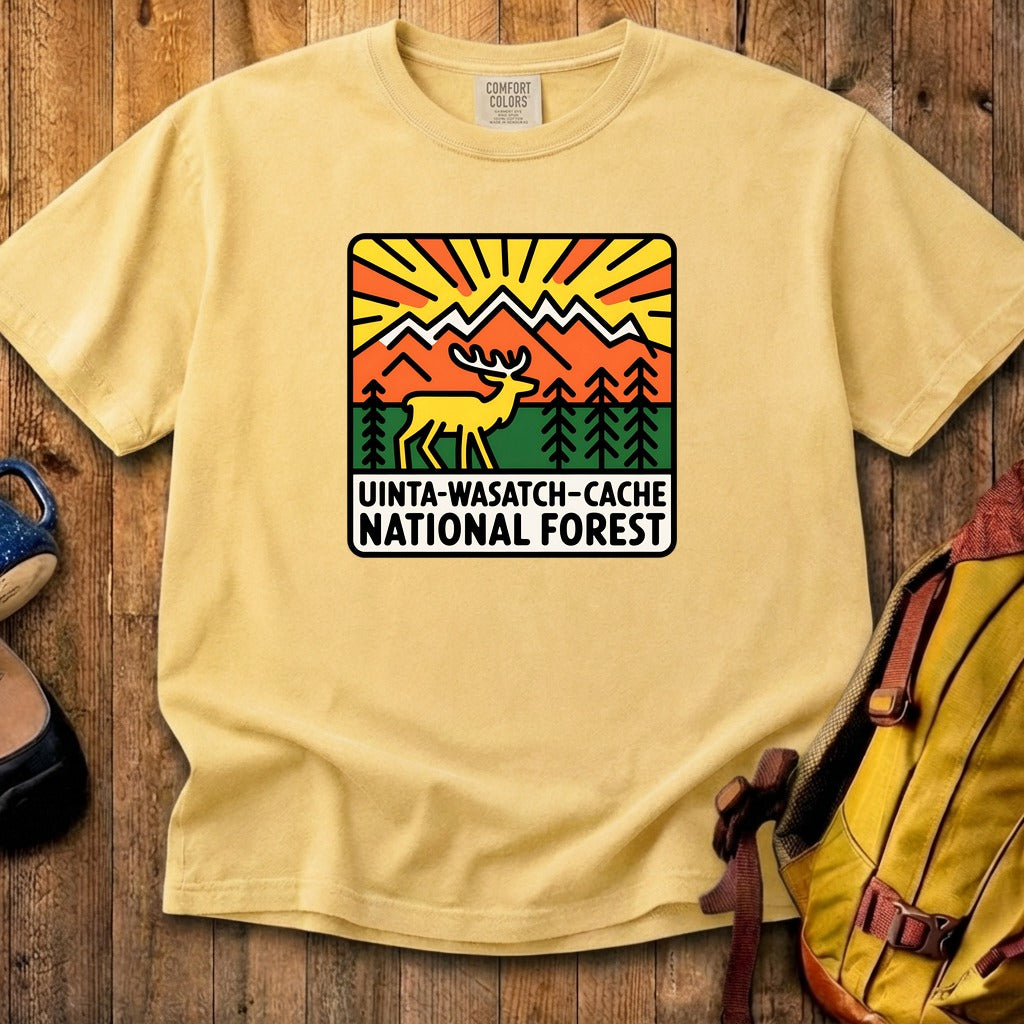 Uinta-Wasatch-Cache National Forest Cotton T-Shirt