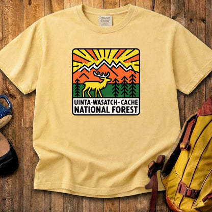 Uinta-Wasatch-Cache National Forest Cotton T-Shirt