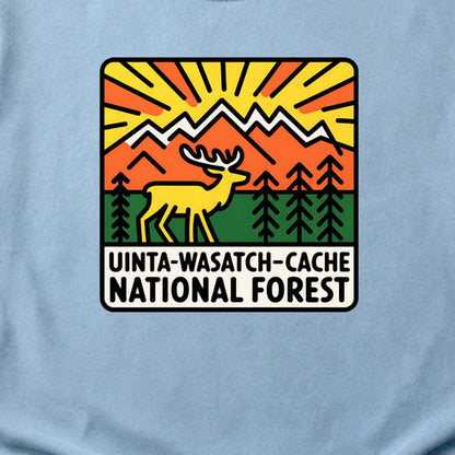Uinta-Wasatch-Cache National Forest Cotton T-Shirt