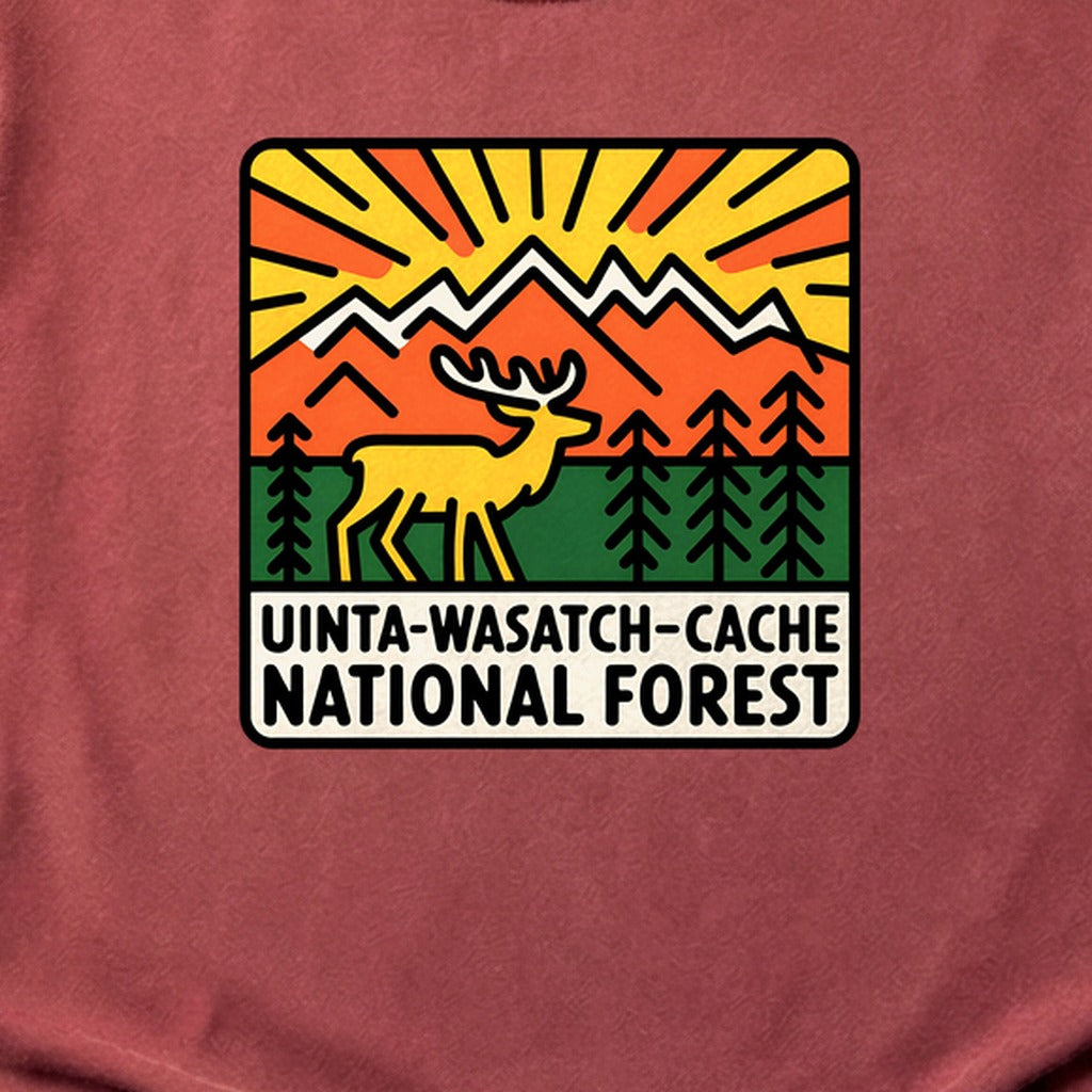Uinta-Wasatch-Cache National Forest Cotton T-Shirt