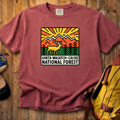 Uinta-Wasatch-Cache National Forest Cotton T-Shirt