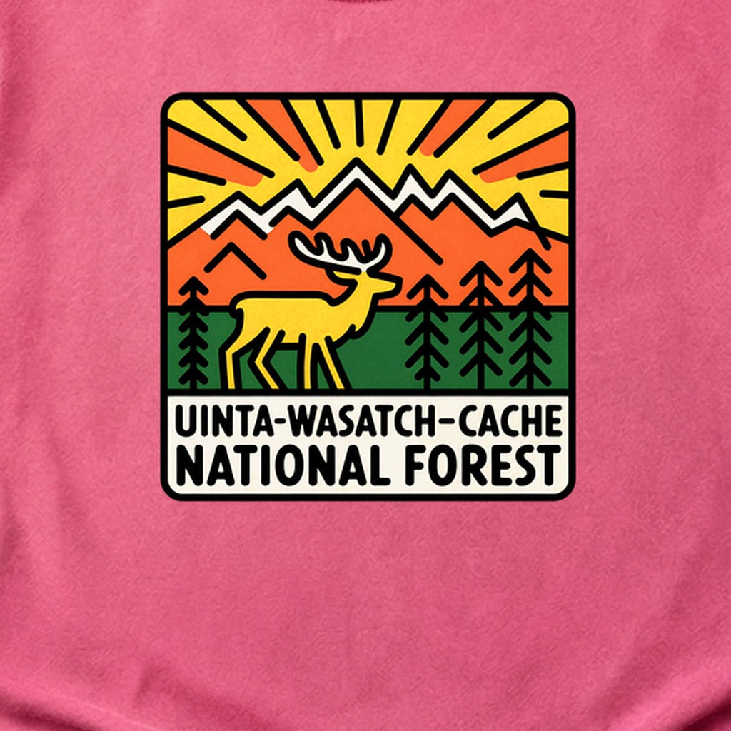 Uinta-Wasatch-Cache National Forest Cotton T-Shirt