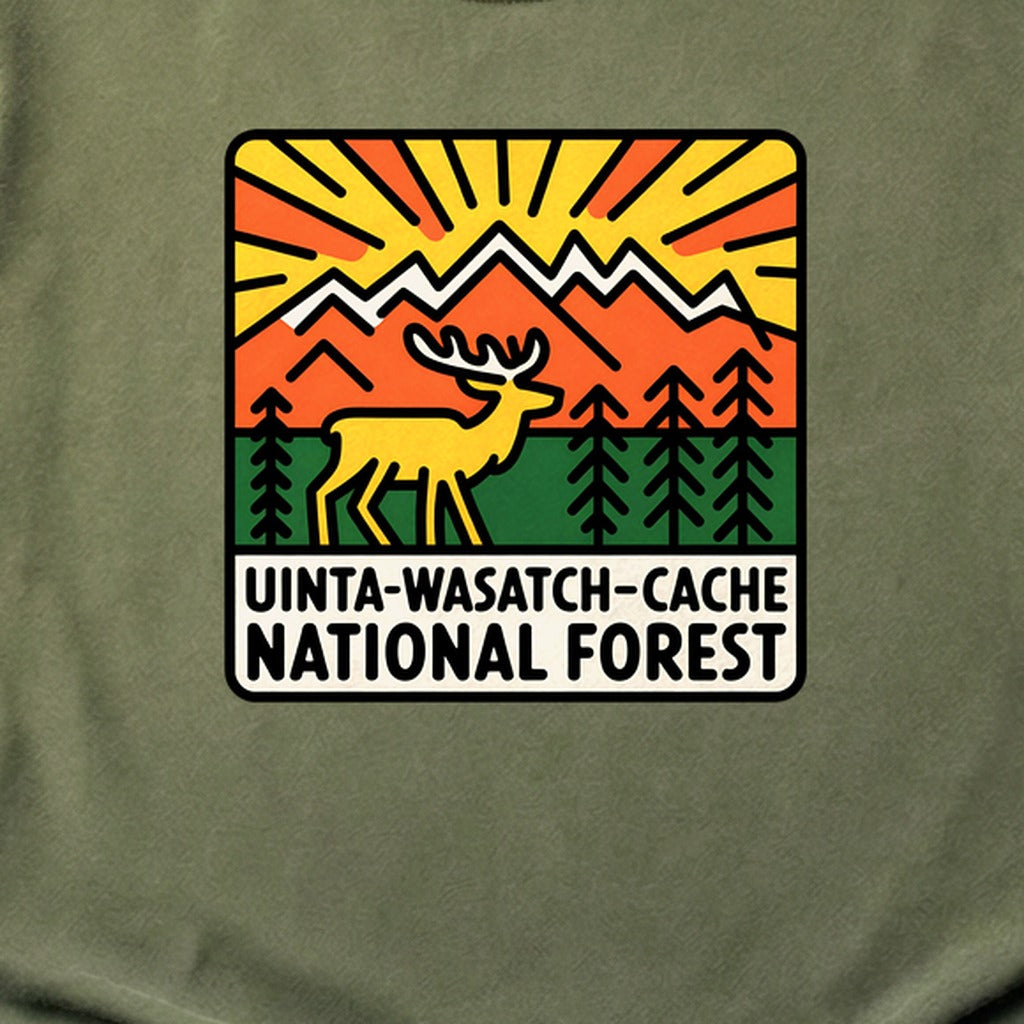 Uinta-Wasatch-Cache National Forest Cotton T-Shirt