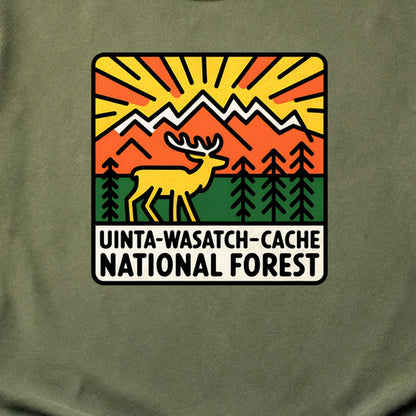 Uinta-Wasatch-Cache National Forest Cotton T-Shirt