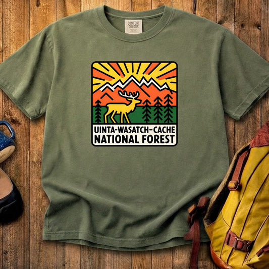 Uinta-Wasatch-Cache National Forest Cotton T-Shirt