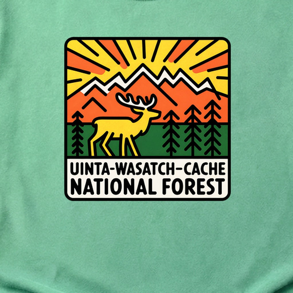 Uinta-Wasatch-Cache National Forest Cotton T-Shirt