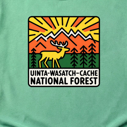 Uinta-Wasatch-Cache National Forest Cotton T-Shirt