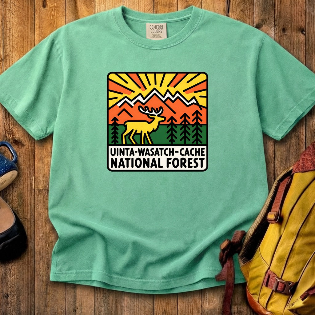 Uinta-Wasatch-Cache National Forest Cotton T-Shirt