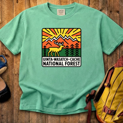 Uinta-Wasatch-Cache National Forest Cotton T-Shirt