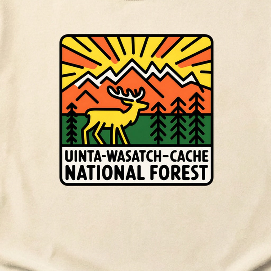 Uinta-Wasatch-Cache National Forest Cotton T-Shirt