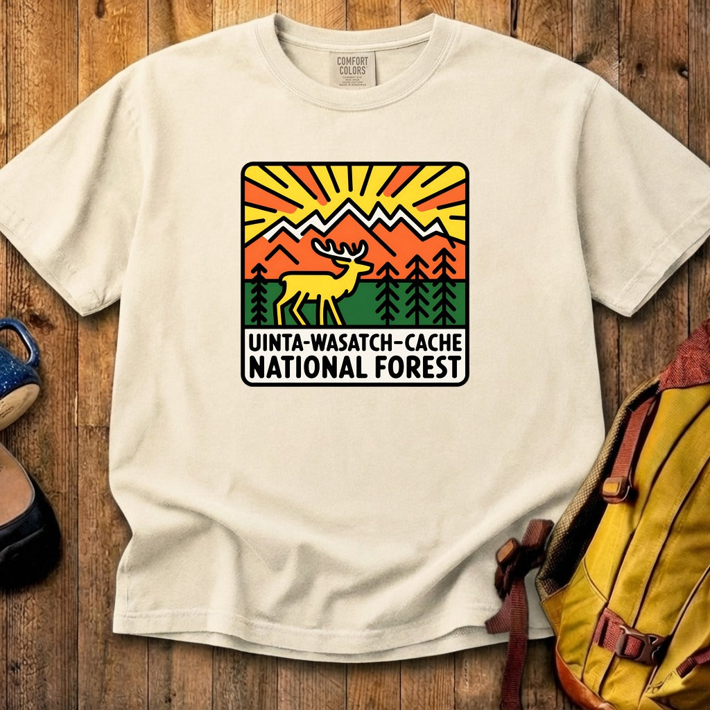 Uinta-Wasatch-Cache National Forest Cotton T-Shirt