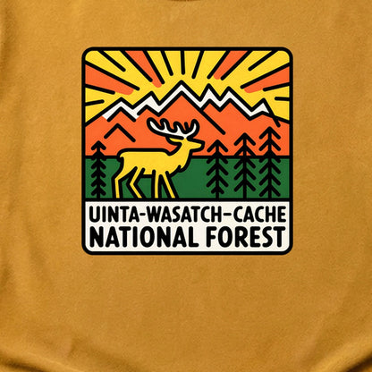 Uinta-Wasatch-Cache National Forest Cotton T-Shirt