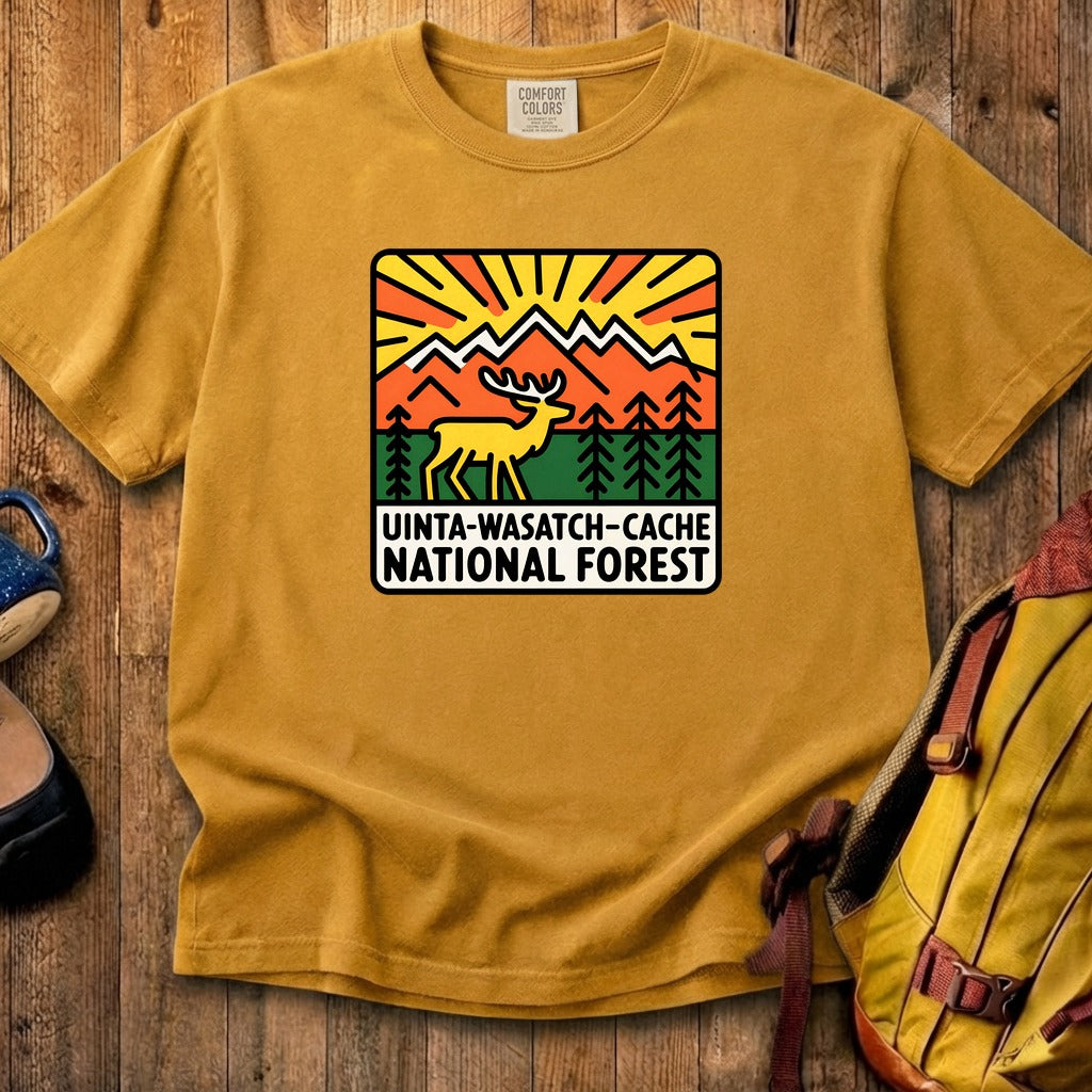 Uinta-Wasatch-Cache National Forest Cotton T-Shirt