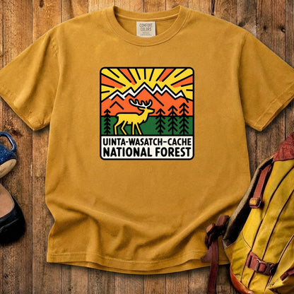 Uinta-Wasatch-Cache National Forest Cotton T-Shirt