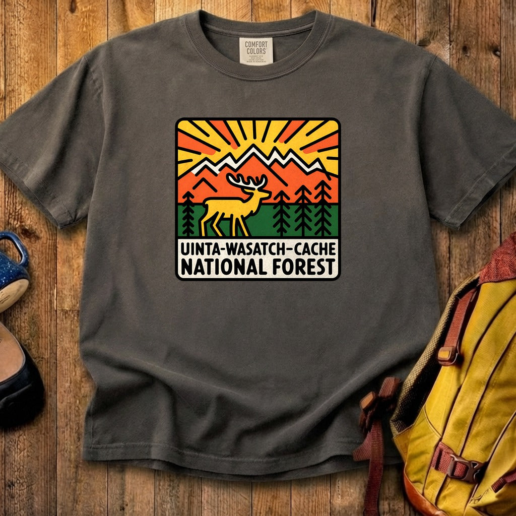Uinta-Wasatch-Cache National Forest Cotton T-Shirt