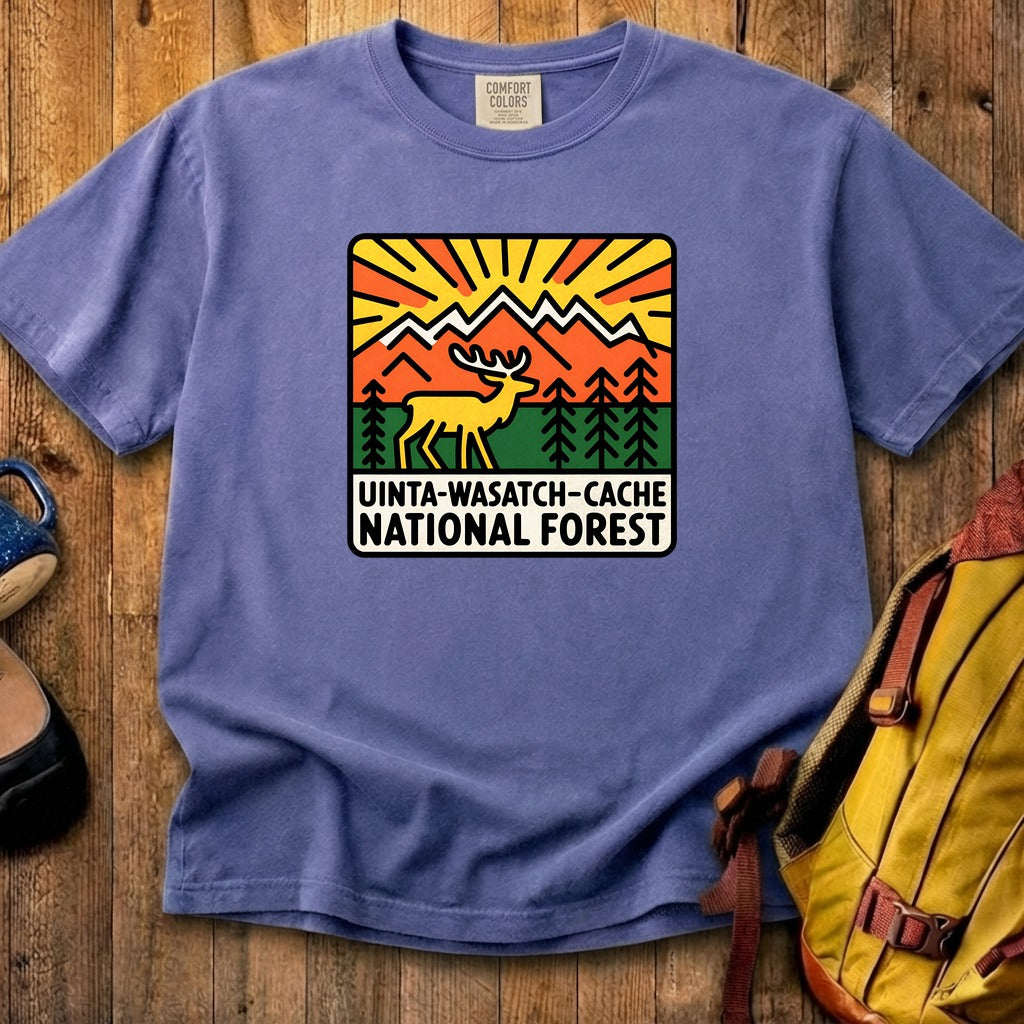 Uinta-Wasatch-Cache National Forest Cotton T-Shirt