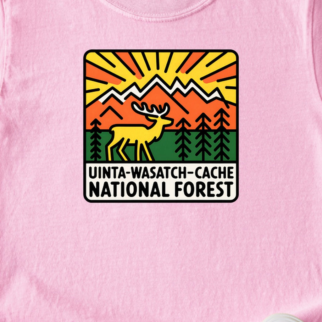 Uinta-Wasatch-Cache National Forest Kids Cotton T-Shirt