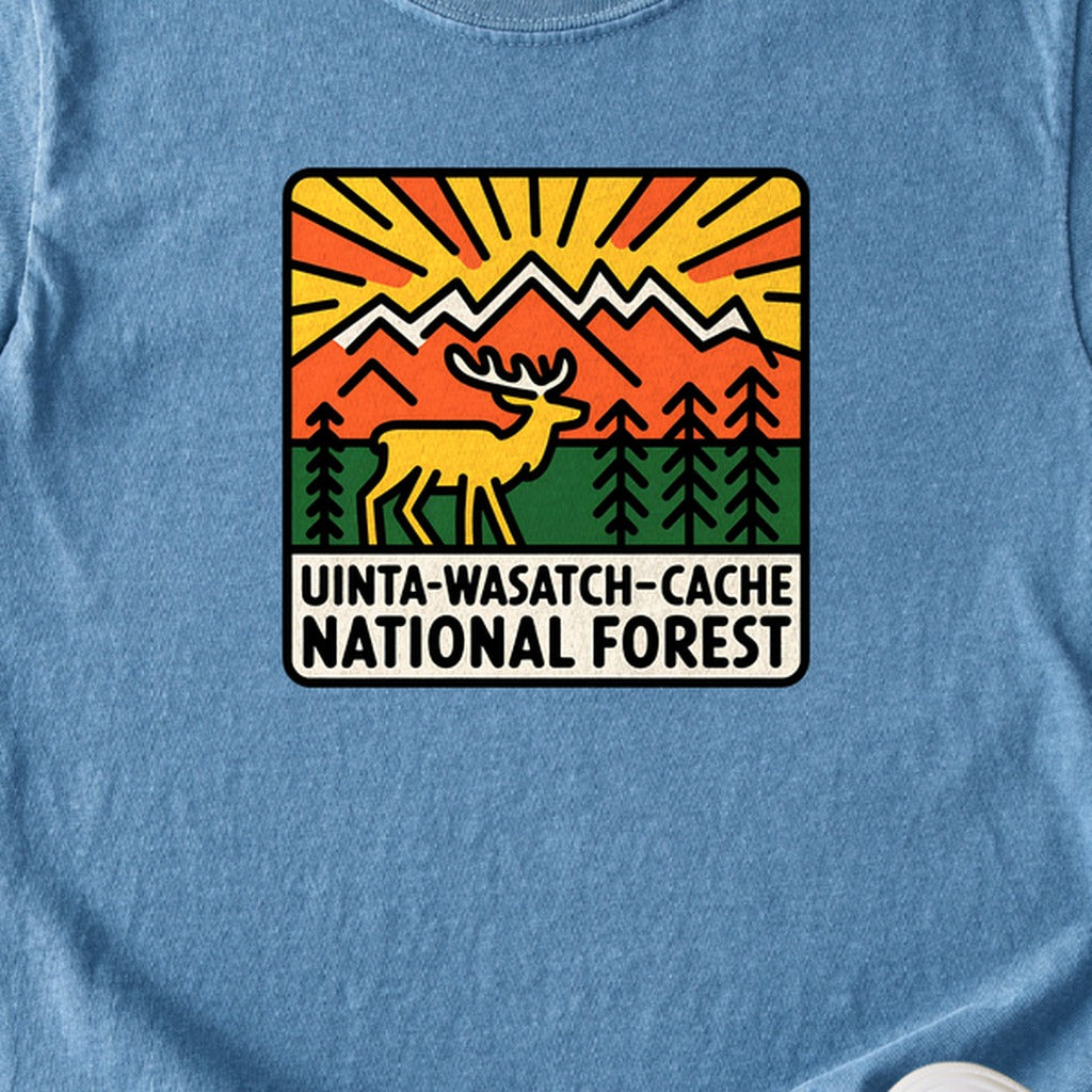 Uinta-Wasatch-Cache National Forest Kids Cotton T-Shirt