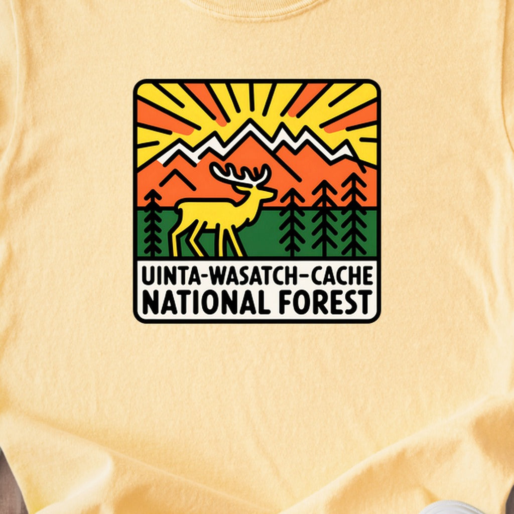 Uinta-Wasatch-Cache National Forest Kids Cotton T-Shirt