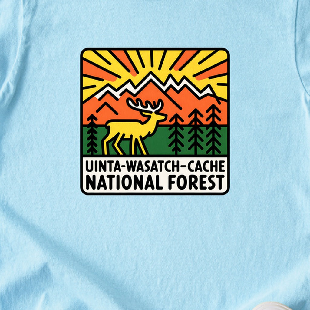 Uinta-Wasatch-Cache National Forest Kids Cotton T-Shirt