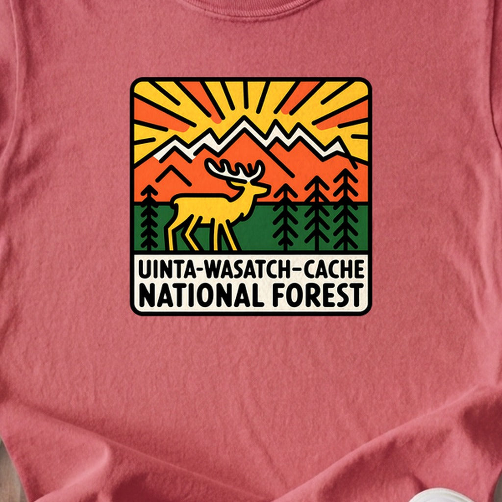 Uinta-Wasatch-Cache National Forest Kids Cotton T-Shirt