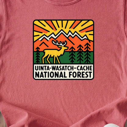 Uinta-Wasatch-Cache National Forest Kids Cotton T-Shirt