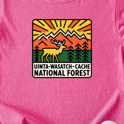 Uinta-Wasatch-Cache National Forest Kids Cotton T-Shirt